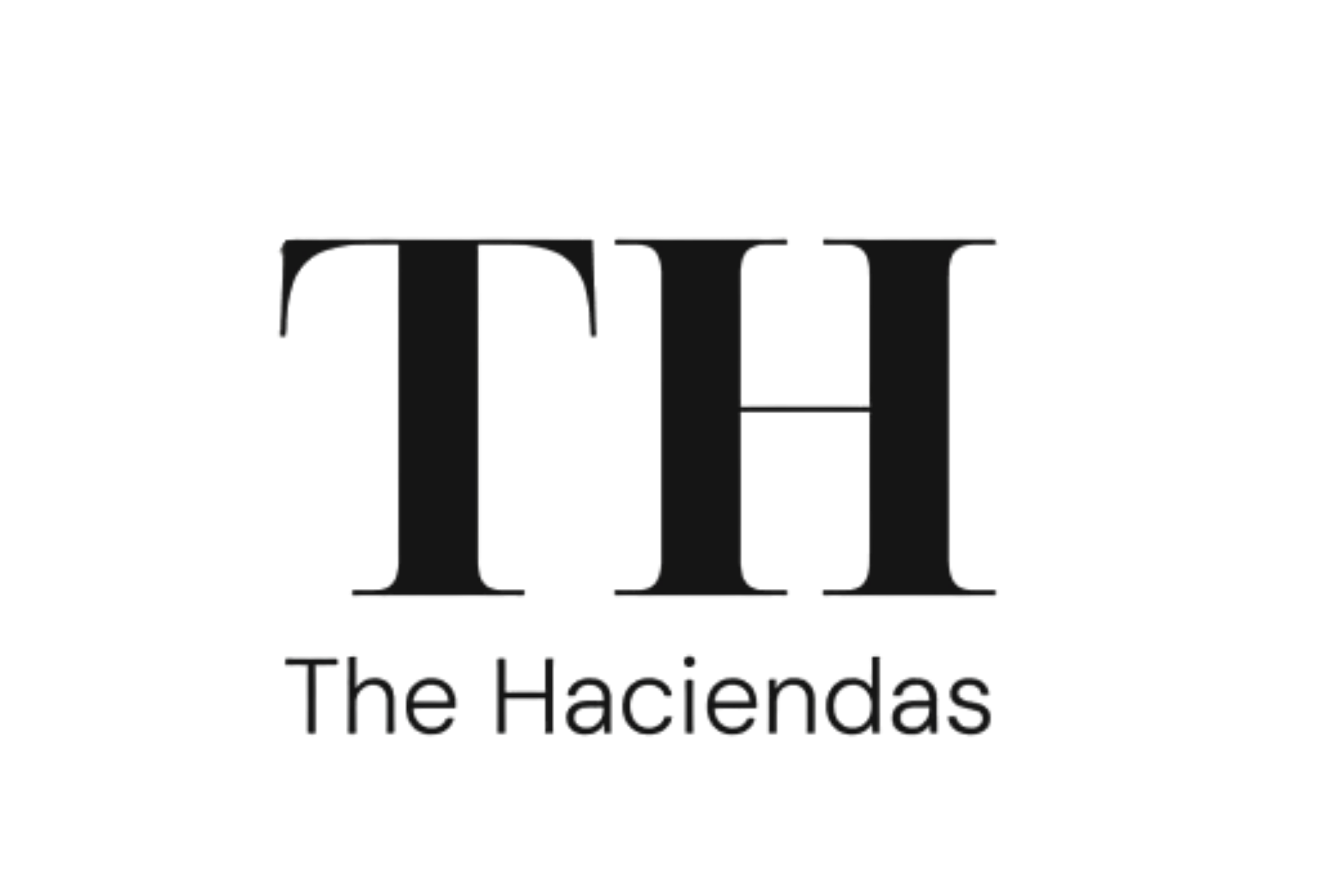 Logo negro the haciendas hotel cliente laguna cyprien