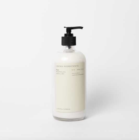 Crema hidratante Riego - Bergamota, pino y pimienta negra